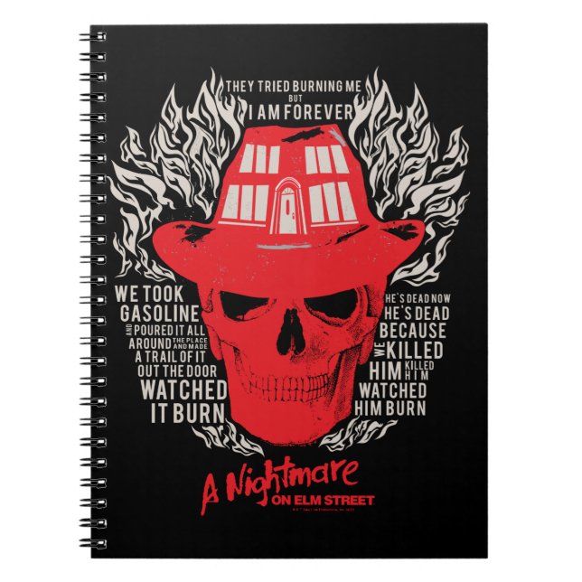 Sie versuchten, mich zu brennen notizblock (Vorderseite)