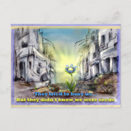 Sie versuchten uns zu begraben. Aber wir waren Sam Postkarte