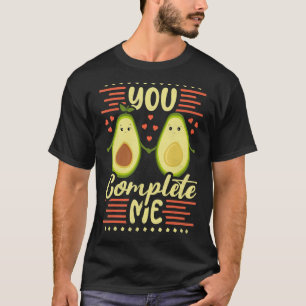 Sie vervollständigen mich, Avocado Couple Valentin T-Shirt