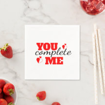 Sie vervollständigen mich - Romantisches Papier Na