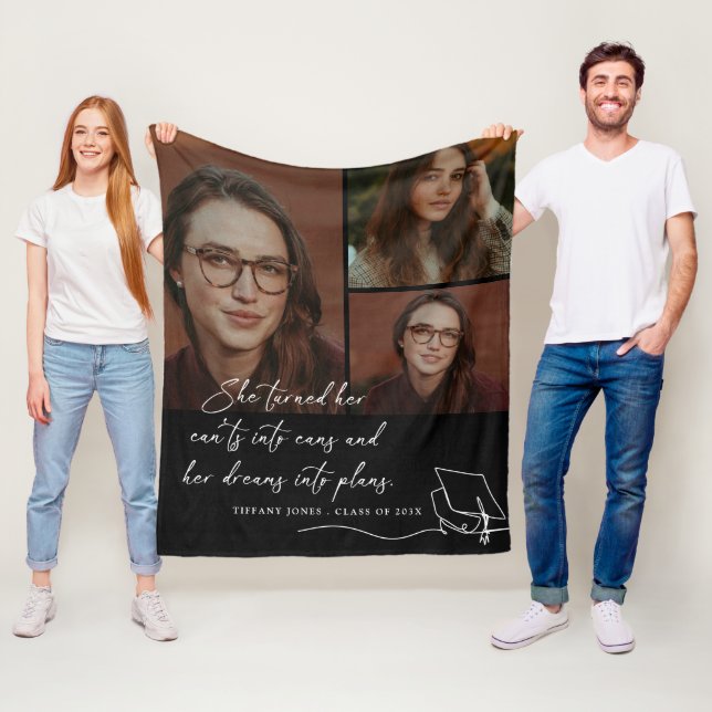 Sie verwandelte ihre Ameisen in Dosen-Foto-Abschlu Fleecedecke (Beispiel)
