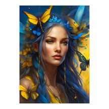 Sie von den Schmetterlingen | Digitale Kunst