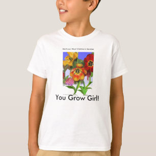 Sie wachsen Mädchen! - Garten-T - Shirt