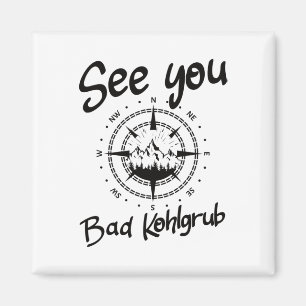 Sie wandern Bad Kohlgrub Deutschland Urlaub Ski C Magnet