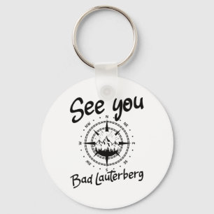 Sie wandern Bad Lauterberg Deutschland Urlaubsskif Schlüsselanhänger