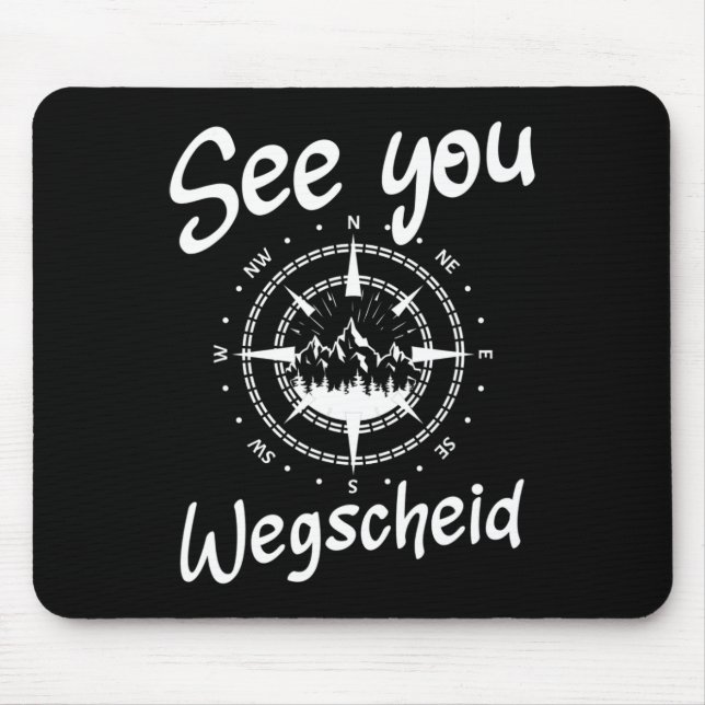 Sie wandern Wegscheid Deutschland Urlaub Ski Comp Mousepad (Vorne)