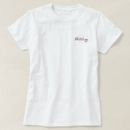 Sie war eine amerikanische Mädchentasche T-Shirt