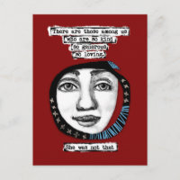 Sie war nicht so eine Postkarte