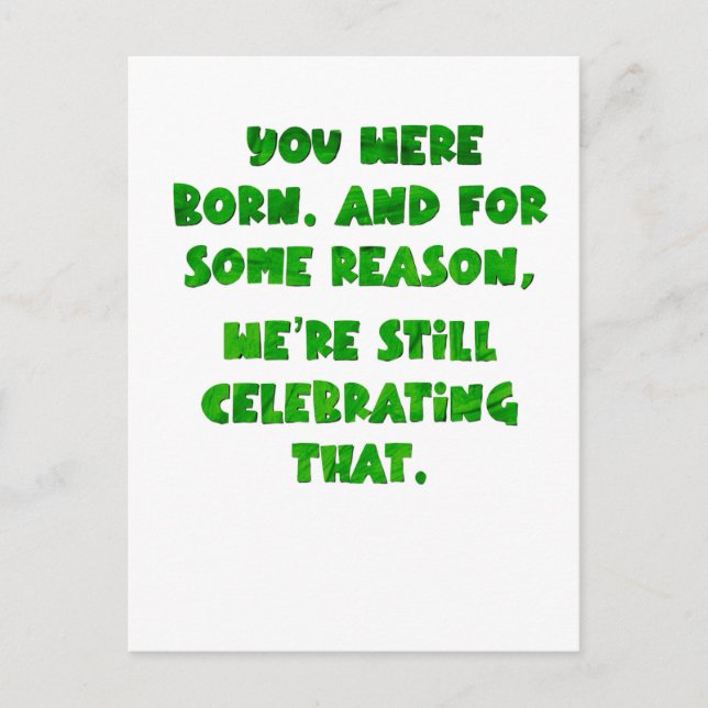 Sie waren geboren, Postkarte (Vorderseite)