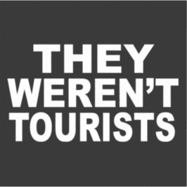 Sie waren keine Touristen Aufkleber