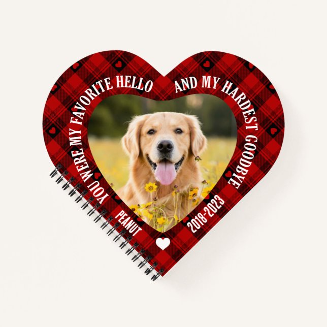 Sie waren mein Lieblings-Hello Pet Memorial Foto X Notizbuch (Vorderseite)