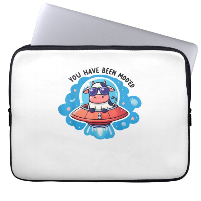 Sie waren moo'ed Mooed Kuh Moo-Ed Space Funny Laptopschutzhülle (Vorderseite)