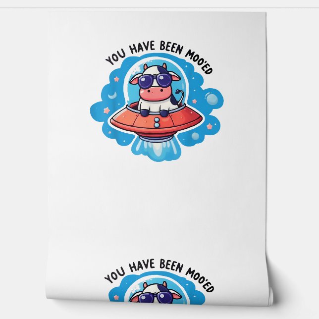 Sie waren moo'ed Mooed Kuh Moo-Ed Space Funny Tapete (Abrollen)