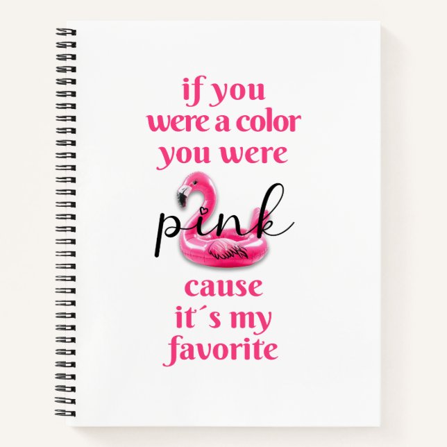 Sie waren rosa - Notebook Notizbuch (Vorderseite)