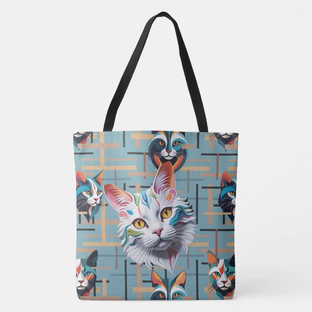 Sie warten auf ihre Zufriedenheit Tasche (Vorderseite)