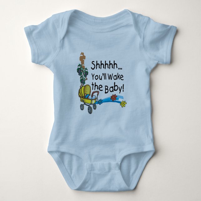 Sie Weckte das Baby Baby Strampler (Vorderseite)