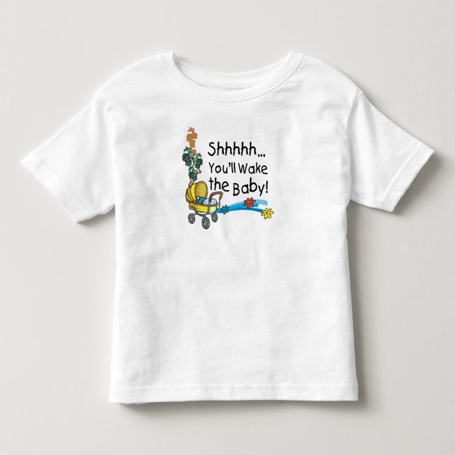 Sie Weckte das Baby Kleinkind T-shirt (Vorderseite)