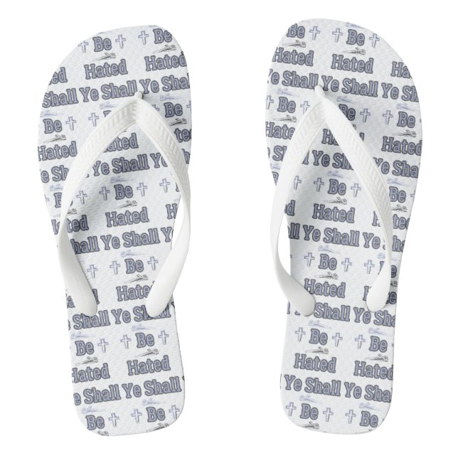 Sie werden durch biblisches Zitat übers Ohr gehass Flip Flops (Fußbett)