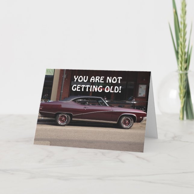 SIE WERDEN EINE KLASSISCHE BIRTHTAGKARTE KARTE (Vorderseite)