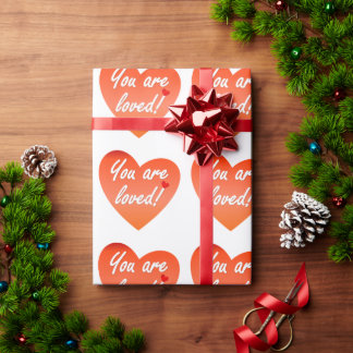 Sie werden geliebt geschenkpapier