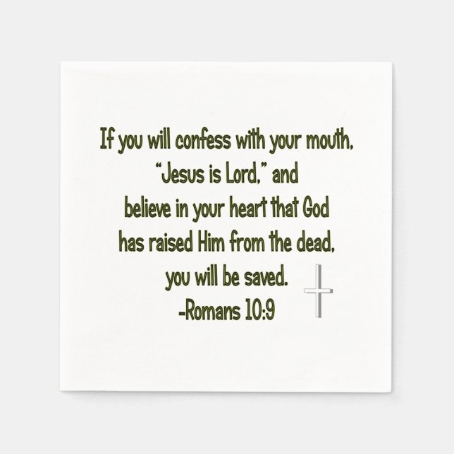 Sie werden Gerettet Serviette (Vorderseite)