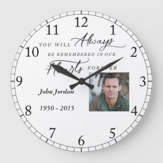 Sie werden immer an die Foto-Uhr erinnert Große Wanduhr