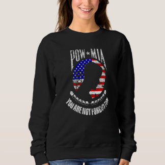 Sie werden nicht die Flagge der USA Pow Mia verges Sweatshirt
