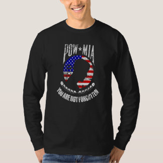 Sie werden nicht die Flagge der USA Pow Mia verges T-Shirt