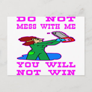 Sie werden nicht mit mir vergleichen postkarte