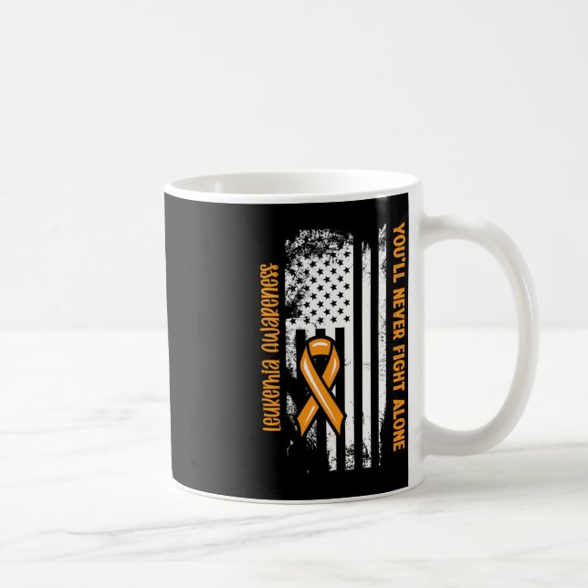 Sie werden niemals allein die Leukämie des Blutkre Kaffeetasse (Rechts)