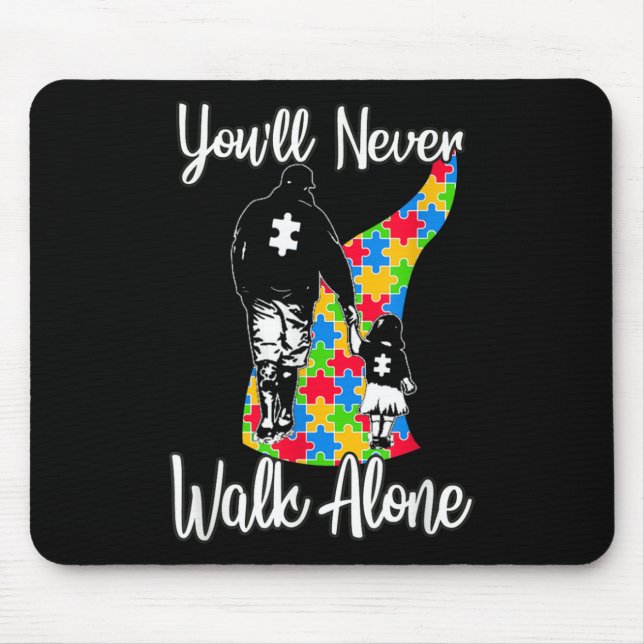 Sie werden niemals allein durch den Vater-Tochter- Mousepad (Vorne)