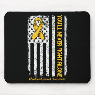 Sie werden niemals allein mit der Flagge der Kinde Mousepad
