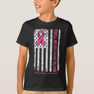 Sie werden niemals allein mit der Flagge gegen ros T-Shirt