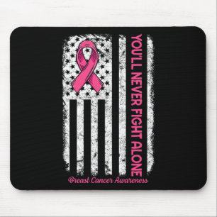 Sie werden niemals allein mit einer Flagge gegen r Mousepad