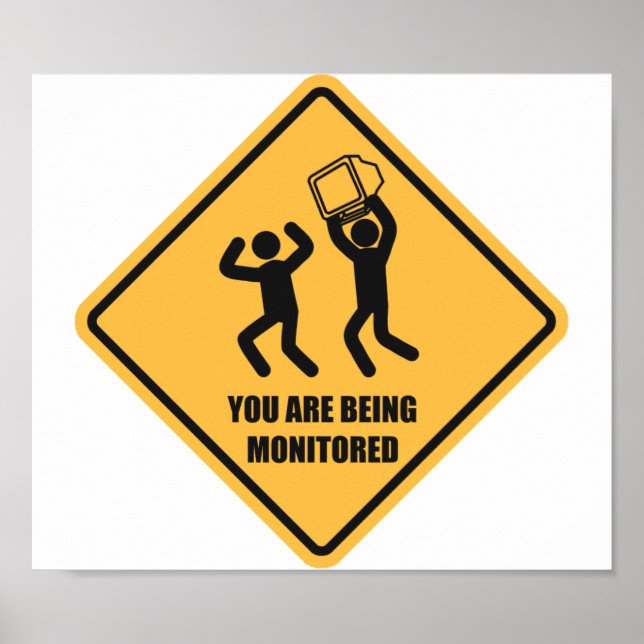Sie werden überwacht poster (Vorne)