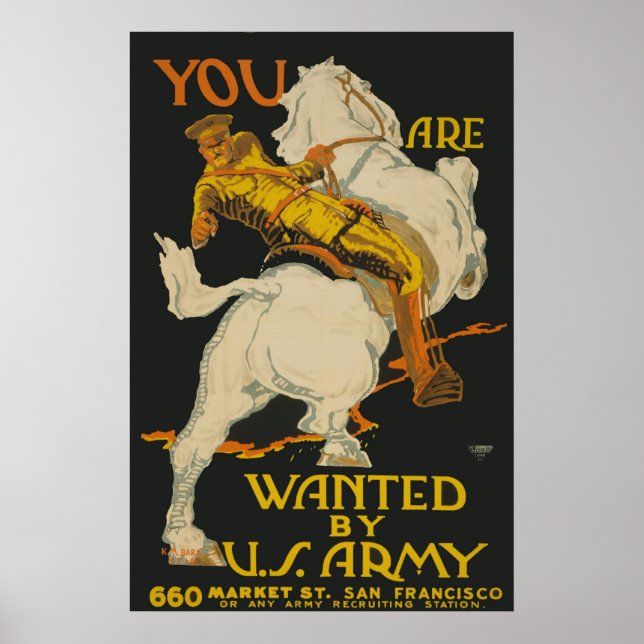 Sie werden von der Armee Gewollt Poster (Vorne)