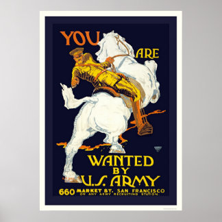 Sie werden von der US-Armee Gewollt Poster