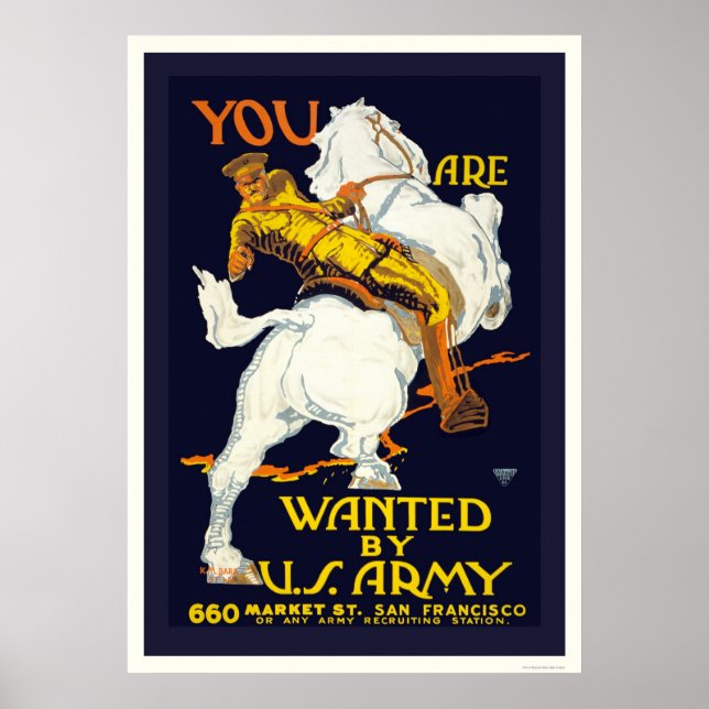Sie werden von der US-Armee Gewollt Poster (Vorne)