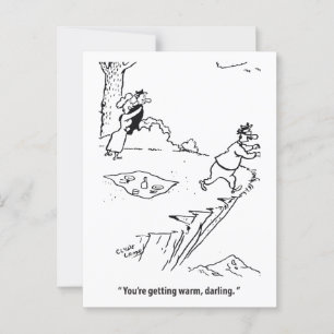 Sie werden wärmer Schwärme, Liebe Dreieck, lustig Postkarte