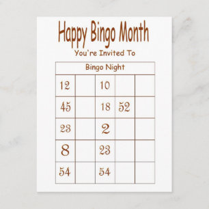Sie werden zur Bingo-Nachteinladung eingeladen Einladung