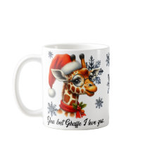 Sie wetten Giraffe i Liebe Sie Weihnachten Tasse