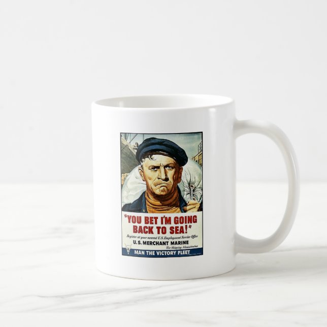 Sie wetteten, dass ich zurück zum Meer gehe! Kaffeetasse (Rechts)