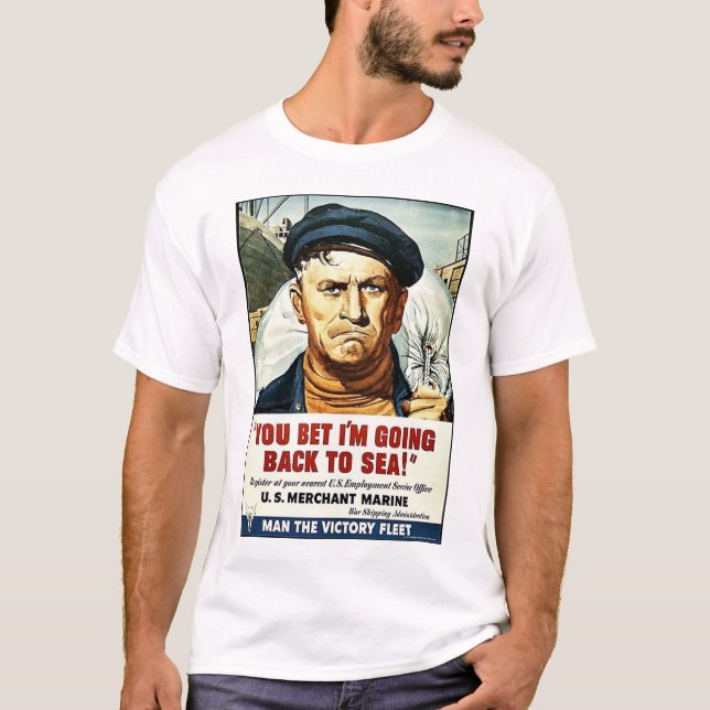 Sie wetteten, dass ich zurück zum Meer gehe! T-Shirt (Vorderseite)