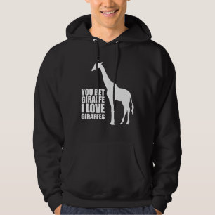 Sie wetteten Liebe-GiraffenHoodie der Giraffen-I Hoodie