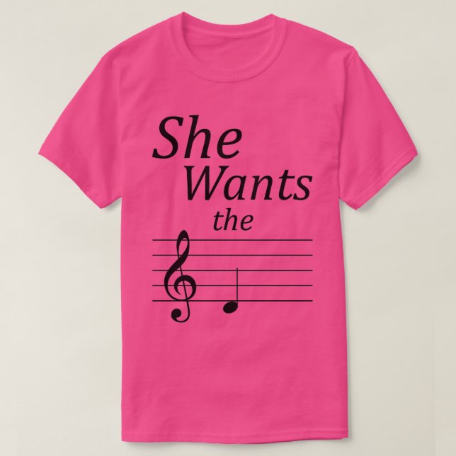 Sie will die D T-Shirt (Design vorne)