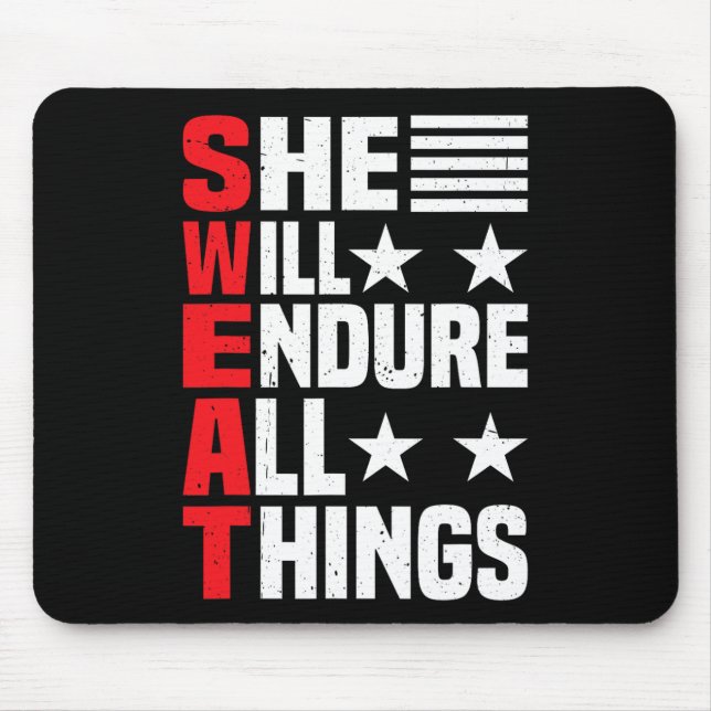 Sie wird alles aushalten 1 mousepad (Vorne)