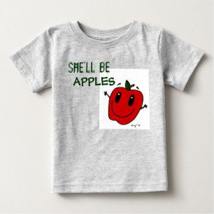 SIE WIRD APPLES Säugling Bio Strampler SEIN