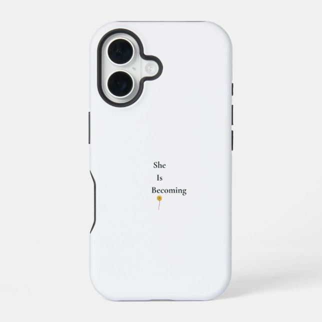 Sie wird blumig iPhone 16 Hülle (Rückseite)