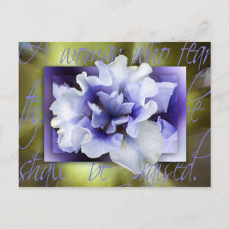 Sie wird gelobt postkarte