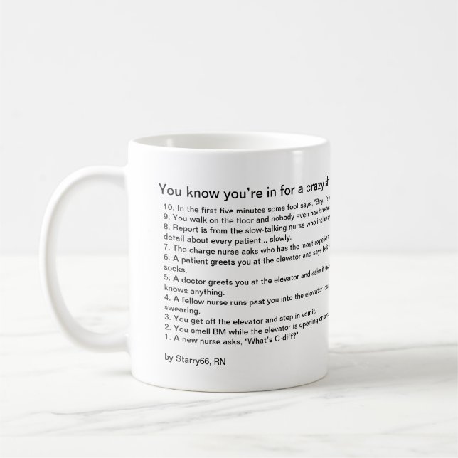Sie wissen, dass Sie herein für eine verrückte Kaffeetasse (Links)